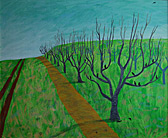 peach orchard painting