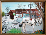 realism, realistic paintinghorse and buggy