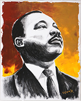 martin luther king portrait painting
