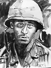 vietnam war paintings-soldiers