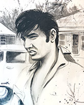 elvis rock and roll paintings