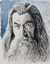 lord of the rings Gandalf painting