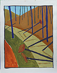 abstract painting, gatlinberg creek